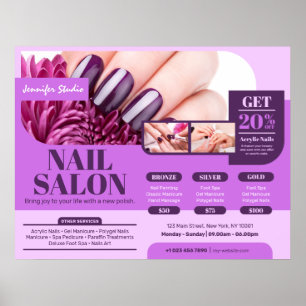 Lila Nail Salon, Makeup Artist (Vågrät) Poster