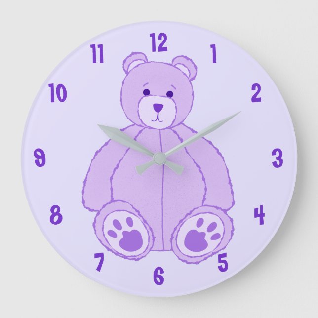 Lila Nalle Stor Klocka (Framsida)