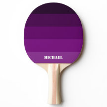 Lila Namn Black Ping Pong Paddle