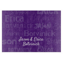 Lila Namn Challah Board