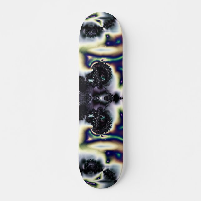 Lila natt mini skateboard bräda 18,7 cm (Framsida)