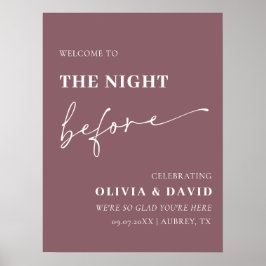 Lila Natten före repetitionsmiddagen Poster