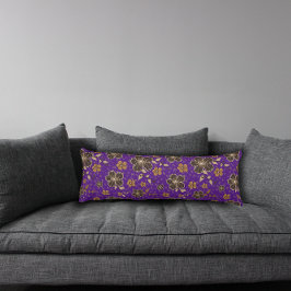 Lila naturlig blomsterkroppskudde kroppskudde