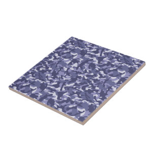 Lila Navy Camouflage Kakelplatta