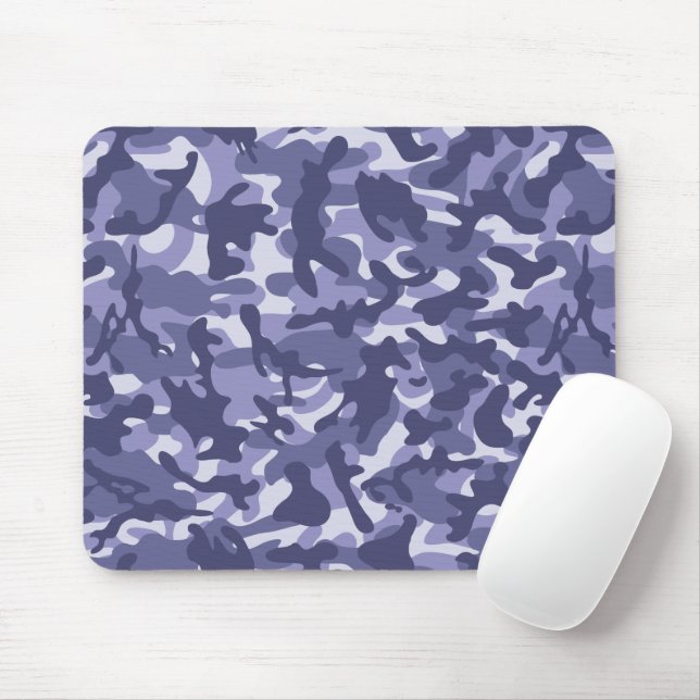 Lila Navy Camouflage Musmatta (Med mus)