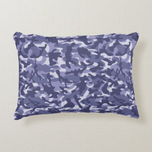 Lila Navy Camouflage Prydnadskudde