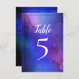 Lila Nebula Celestial Art Rymden Bröllop Inbjudningar