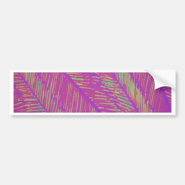 Lila Neon Handflatan Bildekal (Framsidan)