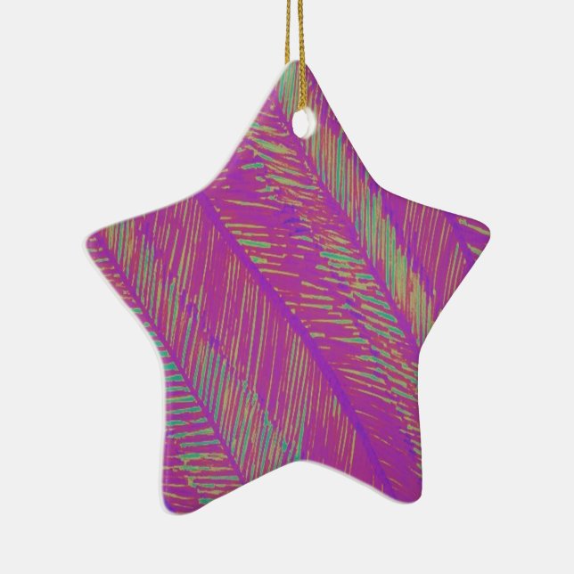 Lila Neon Handflatan Julgransprydnad Keramik (Höger)