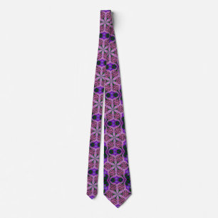 Lila Neon Neck Tie Slips