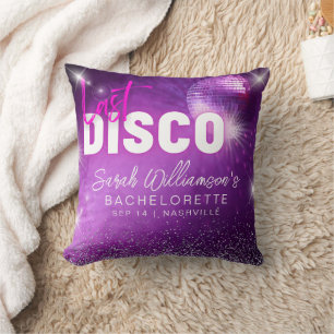 Lila Neon Rosa Sista Disco Möhippa Fest Kudde
