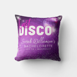 Lila neon rosa sista disco möhippa kudde