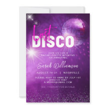 Lila Neon Rosa Sista Disco Sängvätka Weekend