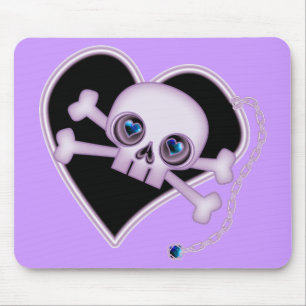 Lila Neon Skull Musmatta