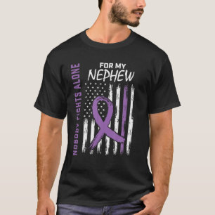 Lila Nephew Epilepsy Awareness American Flagga Fam T Shirt