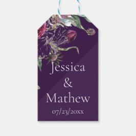 Lila Nightshade Flowers Gift Märkre Presentetikett