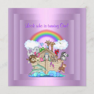 LILA NOAHS ARK PARTY INBJUDAN