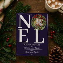 Lila Noel-julkransfoto