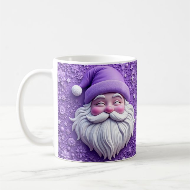 Lila Noel Tomte Kaffemugg (Vänster)