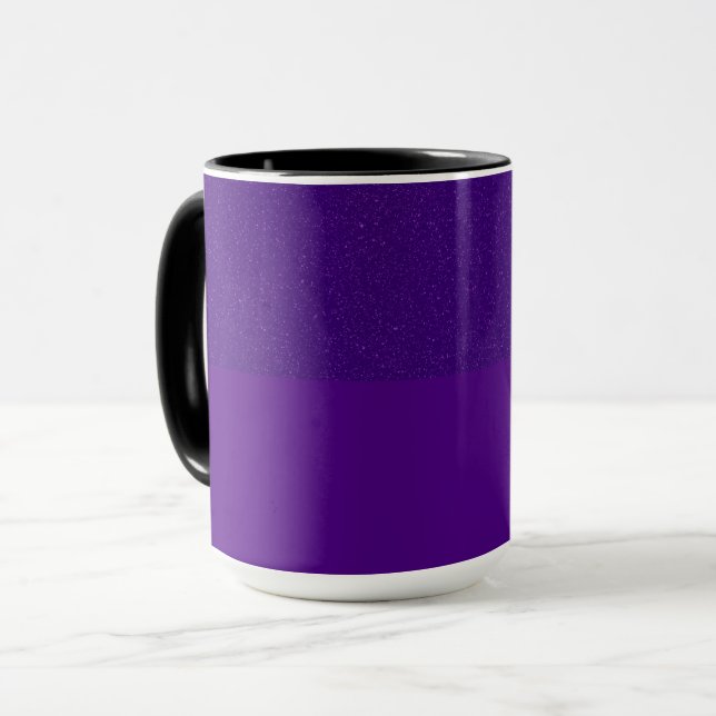 Lila Noise Effect Coffee Mugg (Anpassningsbar) (Framsida vänster)