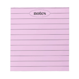 Lila Notes Sleek & Modern Stationery Anteckningsblock
