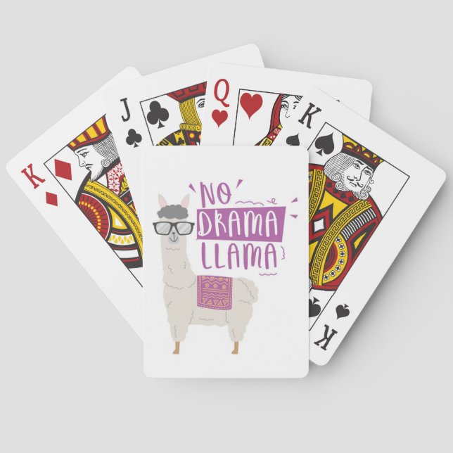 Lila nr Drama Llama Casinokort (Baksidan)