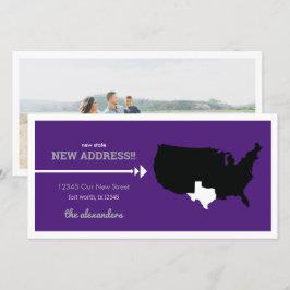 Lila Ny stat, ny adress! Texas Flyttar