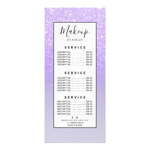 lila Obre glitter lilac pastel färg block Reklamkort
