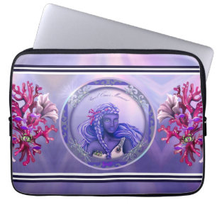 Lila Ocean Sjöjungfru Mouse Pad Laptop sleeve