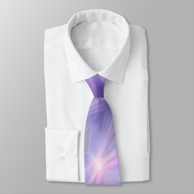 Lila Ocean Sjöjungfru Neck Tie Slips (Bunden)