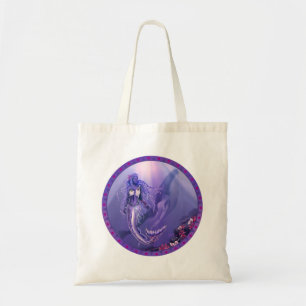 Lila Ocean Sjöjungfru Tote Bag Tygkasse