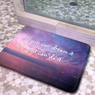Lila Ocean Sunset Photo Dream - det gör det genom Badrumsmatta