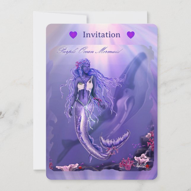 Lila Oceanens Sjöjungfru (Framsida)