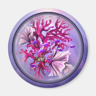 Lila Oceanens Sjöjungfru Magnet