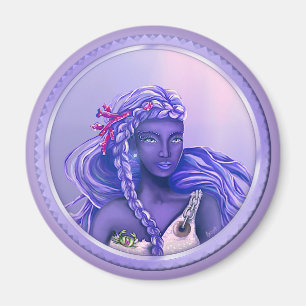 Lila Oceanens sjöjungfru Magnet