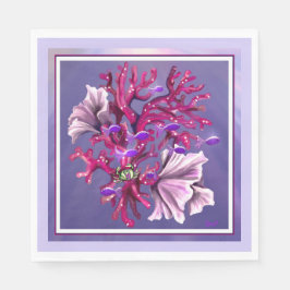 Lila Oceanens Sjöjungfru Pappersservett