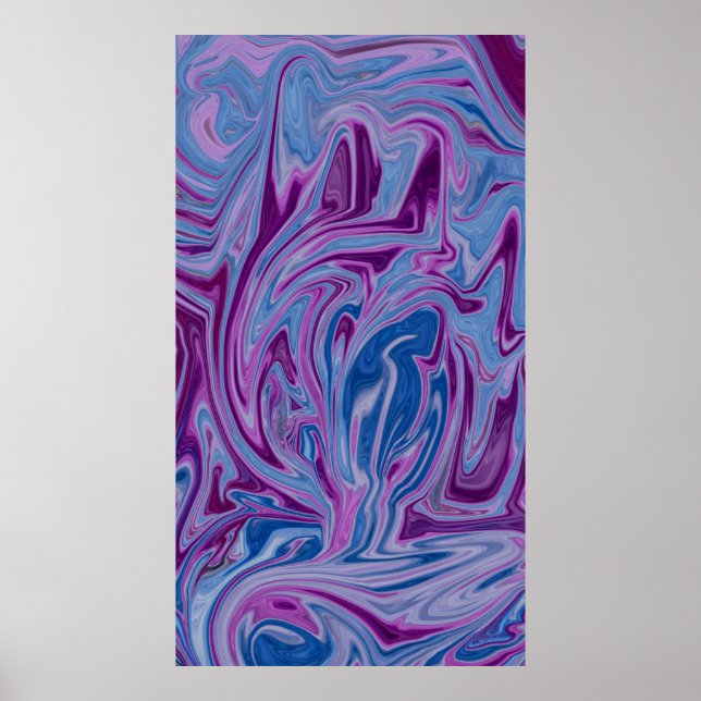Lila och abstrakt poster (Framsidan)