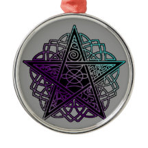 Lila- och akvasintrikat pentakel