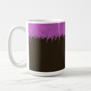 Lila och annan mörkare brun nyans kaffemugg