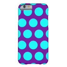 Lila och Aqua Polka dots