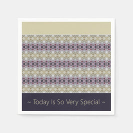 Lila och Beige Pappersservett