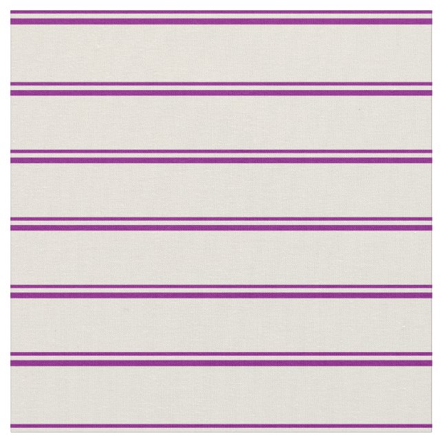 Lila och Beige Stripe/LUNDA Mönster Tyg (Närbild)