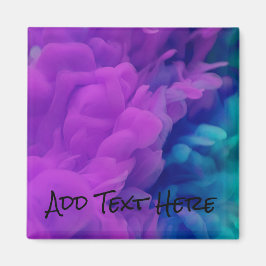 Lila och blå digital rök magnet