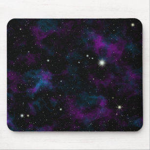 Lila och blå Galaxy Mus Pad Musmatta