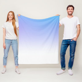 Lila och blå ombré-design fleecefilt