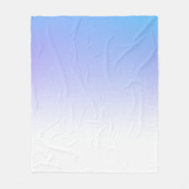 Lila och blå ombré-design  fleecefilt
