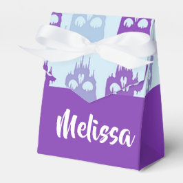 Lila och blå smälter döskallar mönster presentaskar