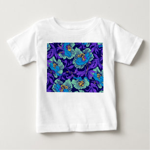 Lila och Blåa blommor William Morris T Shirt