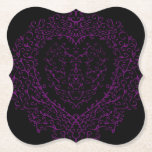 Lila och Black Heart Gothic Bröllop Underlägg Papper<br><div class="desc">Vår vackra lila och svarta hjärtgotske bröllop underlägg är mörk,  men ändå underbar med vår konstnärliga rulla design. De är designade i en mängd olika saker så att hela bröllop kan samordnas med samma stil!</div>