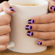 Lila och Black Ombre Linjer